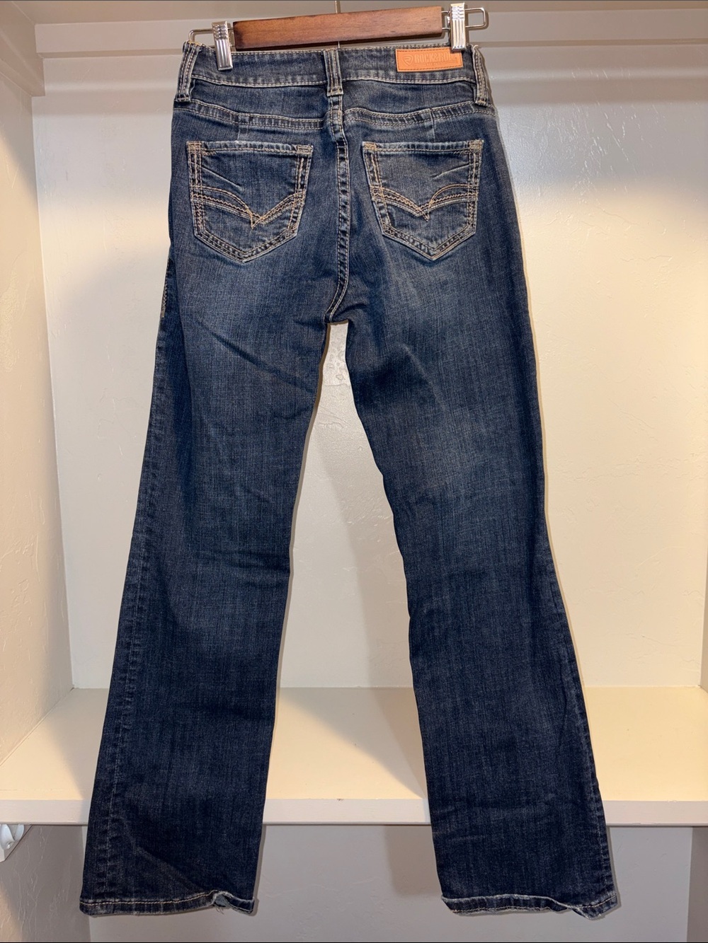 Rock & Roll Cowgirl Dark Blue Flare Jeans